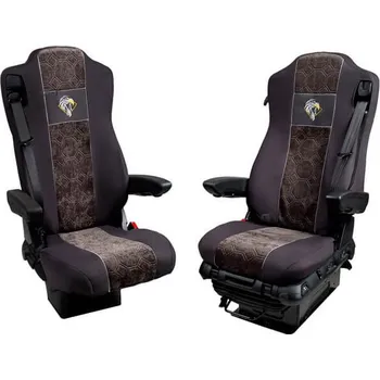 Potah sedadla Autopotahy textilní pro MERCEDES MP IV/V, od 2011 do 2021 černo-šedá barva (č. 122)