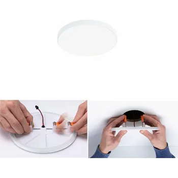 Koupelnové svítidlo PAULMANN VariFit LED vestavné svítidlo Veluna Edge IP44 kruhové 90mm 4000K bílá stmívatelné