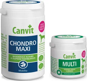 Kloubní výživa pro psa a kočku Canvit Chondro Maxi 166 tbl. + Canvit Multi 100 tbl.