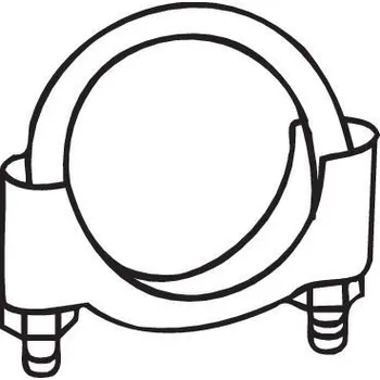 Auto-moto BOSAL 250-250 Svěrná objímka, výfukový systém M8 50mm