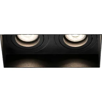 Svítidlo FARO HYDE SQ zapuštěné hranaté nastavitelné stropní svítidlo bezrámečkové, černá, 2L