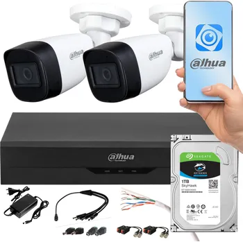 Sledovací sada Dahua XVR 1TB 2 5MPx 2,8mm rohové kamery