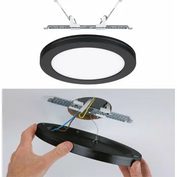 Bodové svítidlo PAULMANN LED vestavné svítidlo 2v1 Cover-it kruhové 225mm 4000K černá