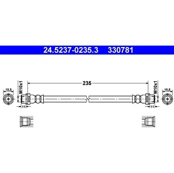 Brzdová hadice Brzdová hadice ATE 24.5237-0235.3