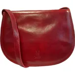 Vera Pelle kožená maxi crossbody červená 8542 maxi lov red