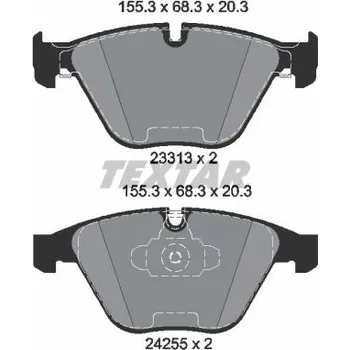 Brzdová destička Sada brzdových destiček, kotoučová brzda TEXTAR 2331301