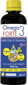 SWISS MED Pharmaceuticals Omega 3 Forte rybí olej 1600 mg 250 ml