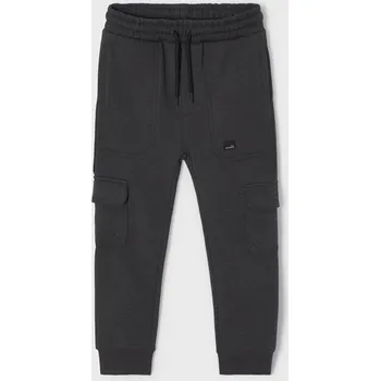 Chlapecké kalhoty Mayoral fleecové kalhoty s manžetami 4585 šedé Rozměr: 104