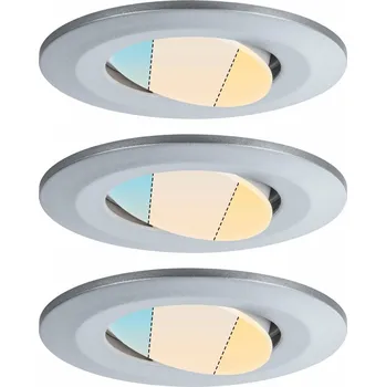 Bodové svítidlo PAULMANN HomeSpa LED vestavné svítidlo Calla 3ks sada výklopné IP65 90mm 30° 3x5W 230V CCT matný chrom