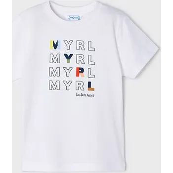 Chlapecké tričko Chlapecké triko Mayoral krátký rukáv 170 bílé Rozměr: 122