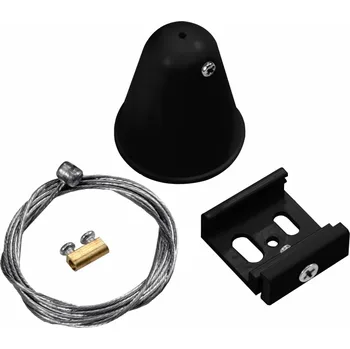 Bodové svítidlo CENTURY Závěs pro 3 fázovou lištu TRACK Černý KIT