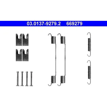 Brzdová čelist Sada příslušenství brzdových čelistí ATE 03.0137-9279.2