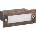 ACA Lighting LED zapuštěné venkovní orientační svítidlo 110X44 rezavá 2W 3000K 90Lm 230V IP54 RA80 PAS230RP