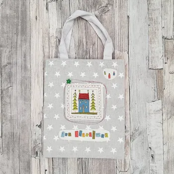 Školní sáček Taška na vánoční dárky - Domeček