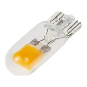 Auto-moto COB LED T10 teplá bílá, 12V, celosklo