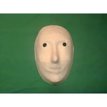 Karnevalová maska Maska bílá obličej velký