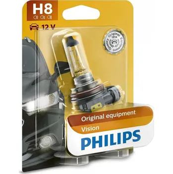 Autožárovka Philips H8 12V 35W PGJ19-1 Vision 1ks blistr 12360B1