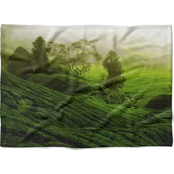 deka Deka Zelené pole 150x120 cm (Rozměr : 200 x 140 cm, Podšití beránkem: NE)