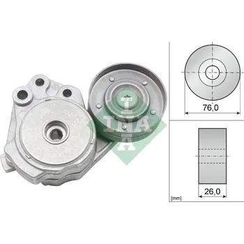 Napínák, žebrovaný klínový řemen Schaeffler INA 534 0374 10