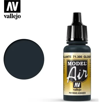 Modelářská barva Vallejo Model Air: Glossy Sea Blue 17ml - airbrush barva na modely