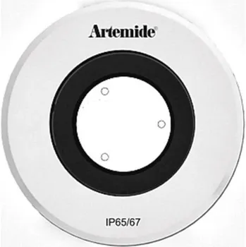 Venkovní osvětlení Artemide Ego Flat 90 downlight kruh 24d 3000K hliník IK10 T42003FLW00