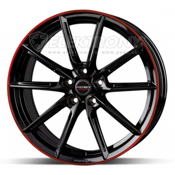 Alu kolo Borbet LX19 Black Red 8x19 5x114 ET50