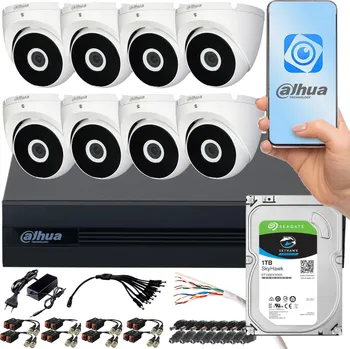 Dahua Surveillance Kit COOPER XVR 1TB 8x FullHD Dome kamery