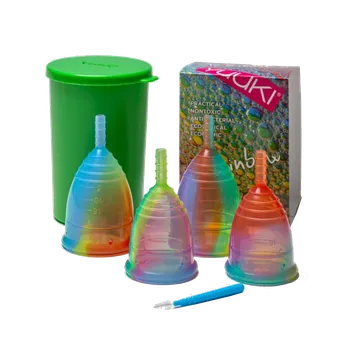 Menstruační kalíšek Yuuki MIX - čtyři menstruační kalíšky RAINBOW Jolly