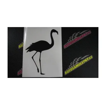 Samolepící dekorace Plameňák 001 pravá (17 - šedá) SAMOLEPKA NA AUTO, NÁLEPKA, FÓLIE, POLEP, TUNING, VLASTNÍ TEXT, TISK, AUTOSAMOLEPKY.cz, POLEPY, OBRÁZEK, LOGO, 3D STICKERS