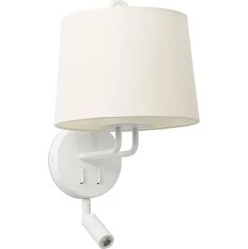 Svítidlo FARO MONTREAL nástěnná lampa, bílá, se čtecí lampičkou