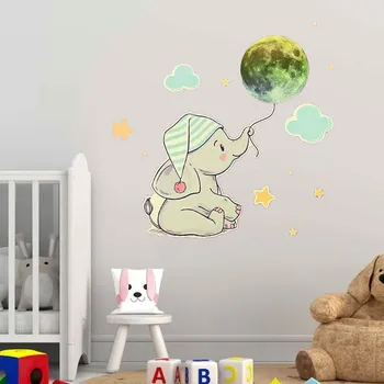 Gadget DAALO Nálepka svítící ve tmě - slon - AKCE!