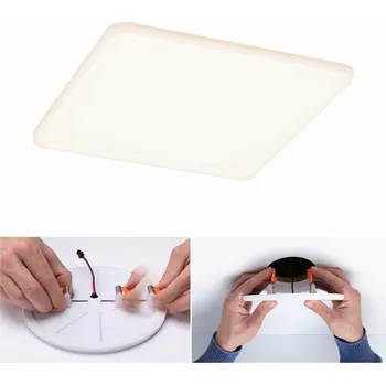 Koupelnové svítidlo PAULMANN LED vestavné svítidlo Veluna VariFit IP44 hranaté 185x185mm 17W 3.000K satén 923.95