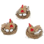 Slepička v hnízdě hnědá 7 cm 1ks