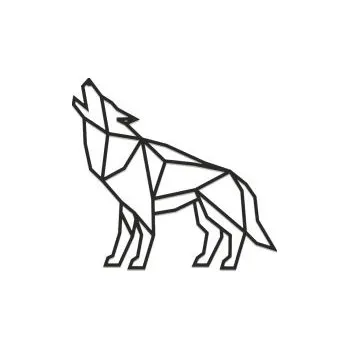 Obraz Dřevěná dekorace na zeď Walking Wolf Siluette s možností výměny či vrácení do 30 dnů - WD7