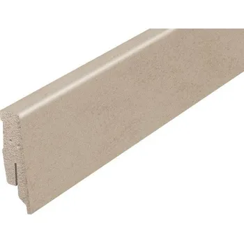 soklová lišta NOVÁK Podlahová - soklová lišta 60x13 MDF fólie cement light grey, 2,7m AAK B003/06