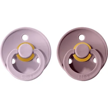 dudlíky Bibs Colour dudlíky z kaučuku 2 ks - Lilac / Heather Velikost 1 ( 0 - 6 měsíců)