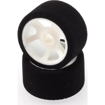 RC náhradní díl HOT RACE TIRES Mechové přední gumy, 1/12, bílý disk, sh 30