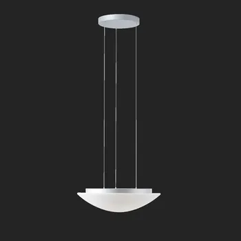 OSMONT AUR67934 AURA LE5 závěsné skleněné svítidlo stříbrná / bílá IP40 4000 K 27W LED DALI