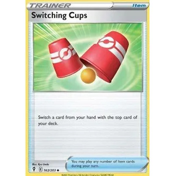 Sběratelská karetní hra Pokémon EVS 162/203 Switching Cups - Evolving Skies Stav: Near Mint, Verze: REVERSE HOLO