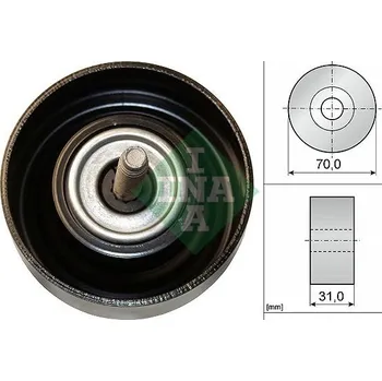 Vratná/vodicí kladka, klínový žebrový řemen Schaeffler INA 532 0614 10