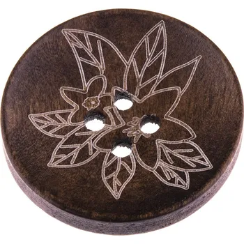 Knoflík Knoflík dřevěný dekorační 30 mm