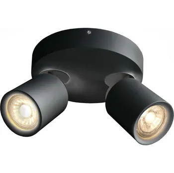 Deko-Light stropní přisazené svítidlo Librae Roa II 220-240V AC/50-60Hz GU10 2x max. 50,00 W tmavě černá RAL 9005 348173