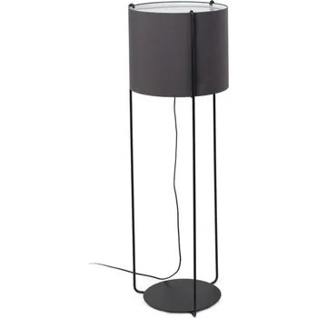 Stojací lampa FARO DRUM černá/šedá stojací lampa