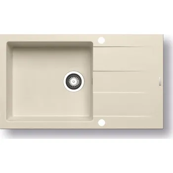 Nerezový dřez Pyragranitový dřez SPARTA PLUS LUX 1B 1D (78x48) vanilla