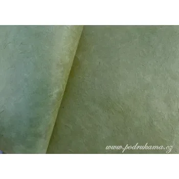 Umělecký papír Sapaimport Nepálský ruční papír Lokta - khaki Velikost: arch 75x50 cm