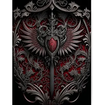 Obraz Fotoplátno 3:4 s potiskem Gotický ornament