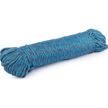 Příze Padáková šňůra / lano Ø5 mm, barva 3 modrá sytá červená