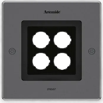 Venkovní osvětlení Artemide Ego 150 Flat pochozí ocel 38d 3000K čtverec T40011WFLW00