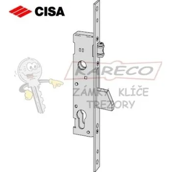 zadlabací zámek CISA 46230.35.0 zadlabací zámek s výklopnou závorou a válečkovou západkou