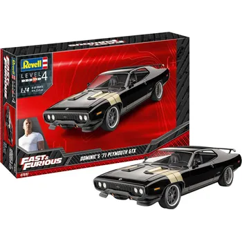 Modelářství Revell Fast & Furious Dominic's 1971 Plymouth GTX Model Set 1:24